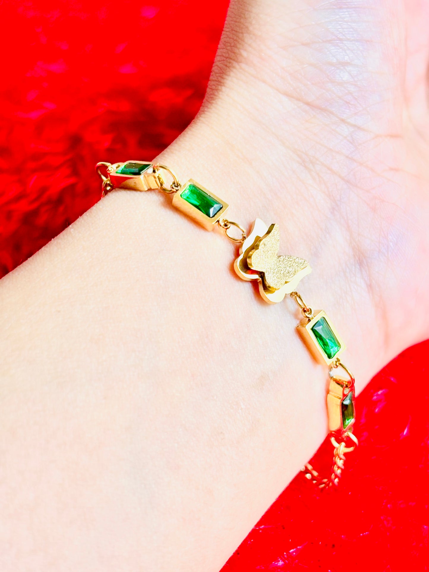 Gold bracelet, anti-tarnish, gold plated