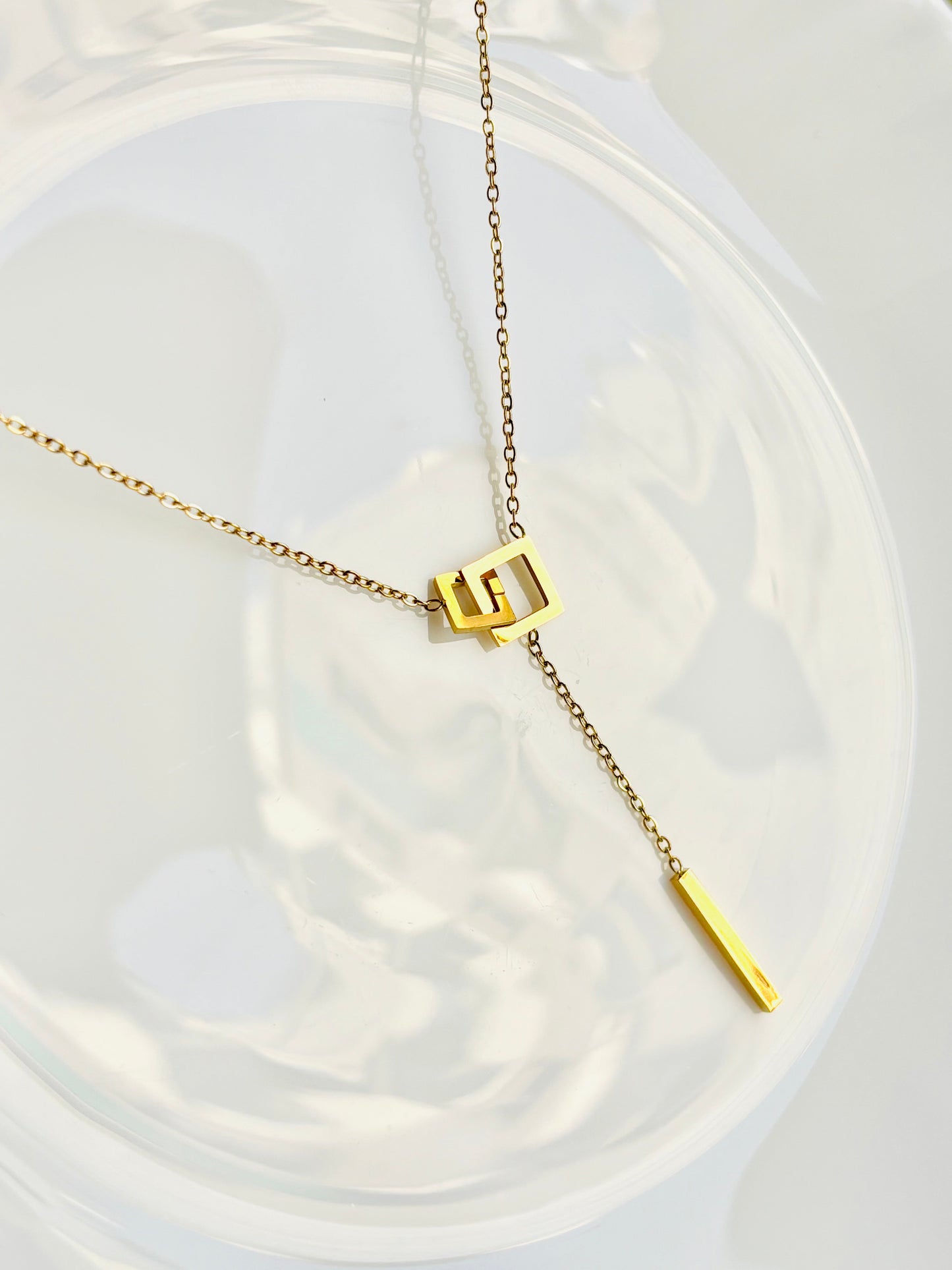 square, chain, infinity chain, golden, shiny