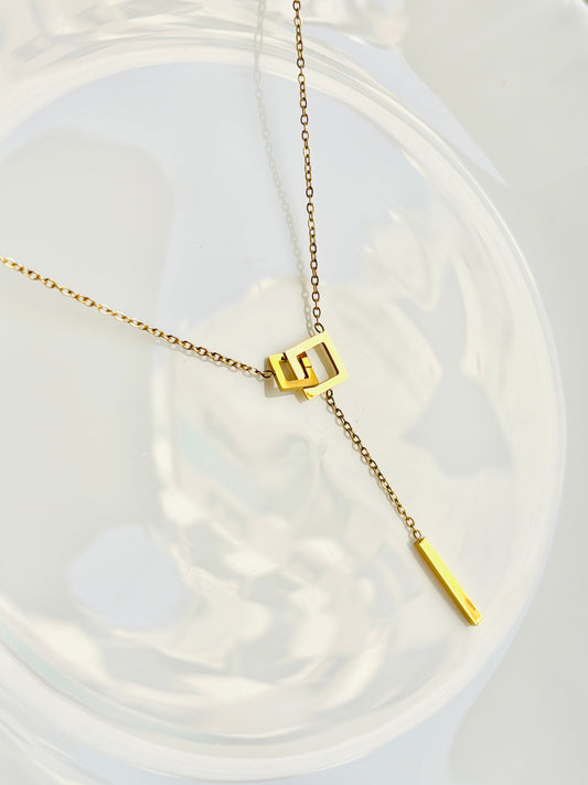 square, chain, infinity chain, golden, shiny