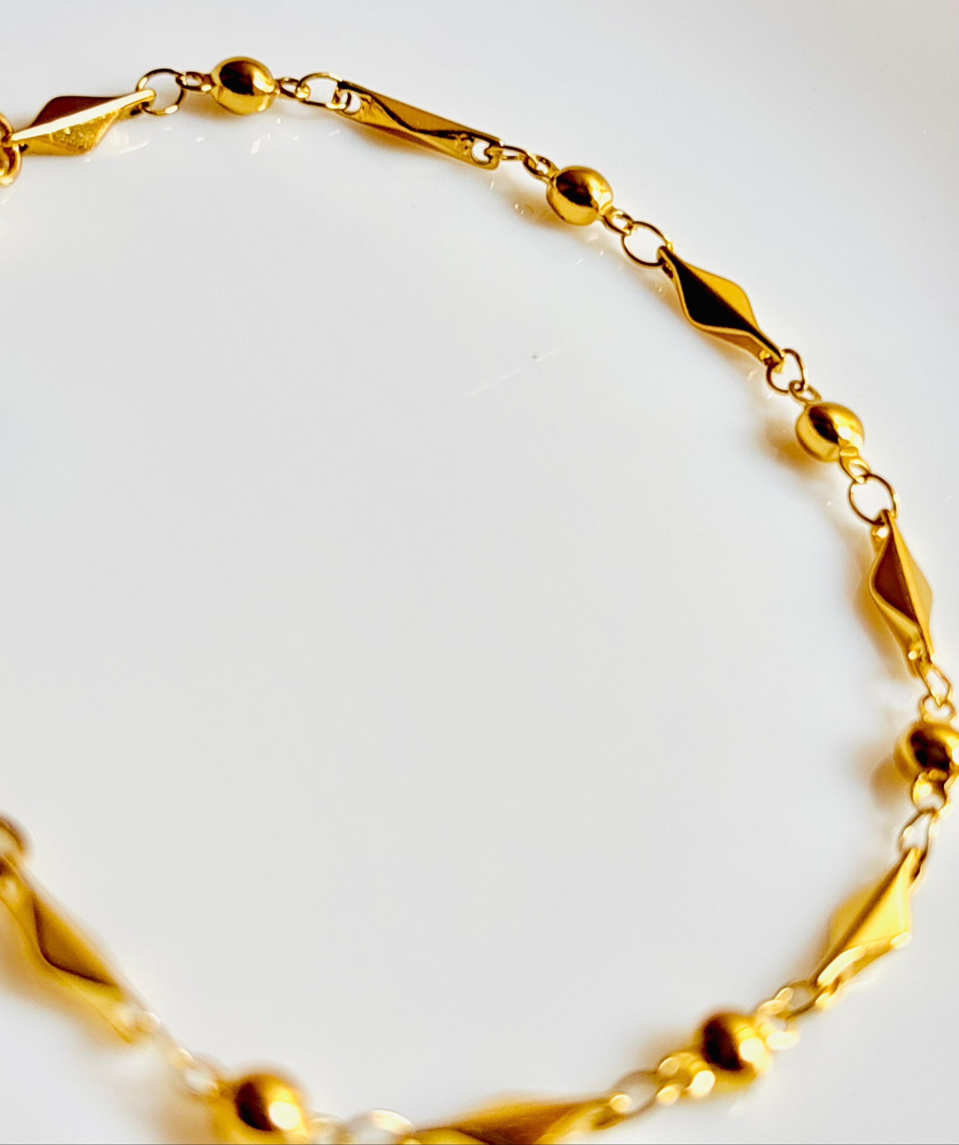 Gold-plated bracelet, anti-tarnish