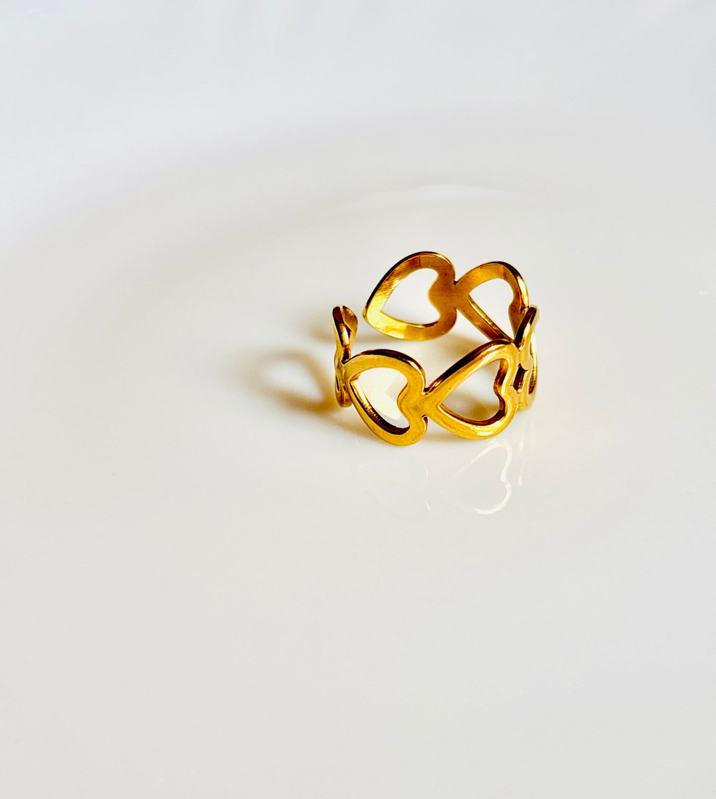 waterproof, anti-tarnish ring, gold-plated