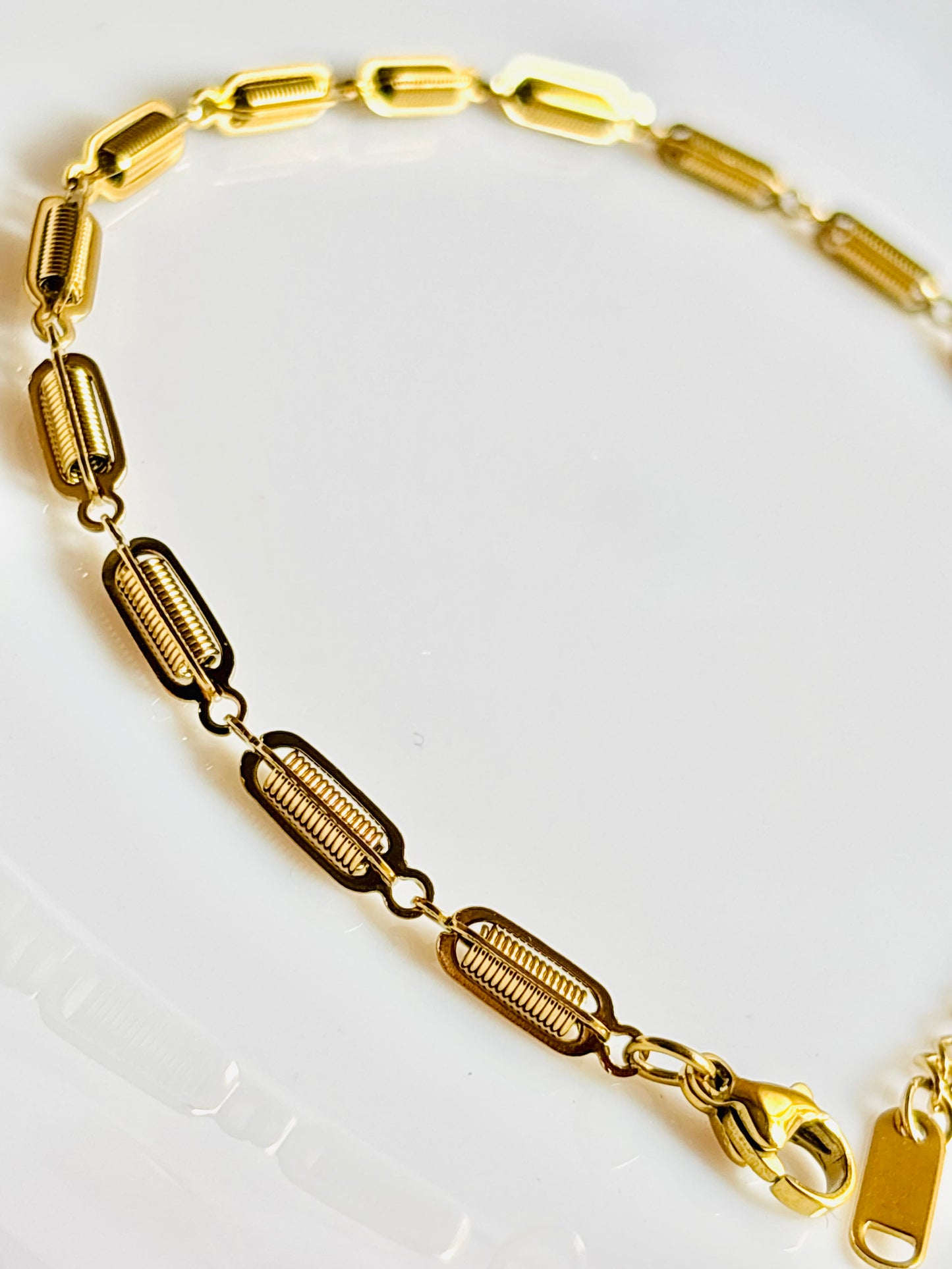 18K gold plated, stainless steel base, college wear, minimal, daily, 