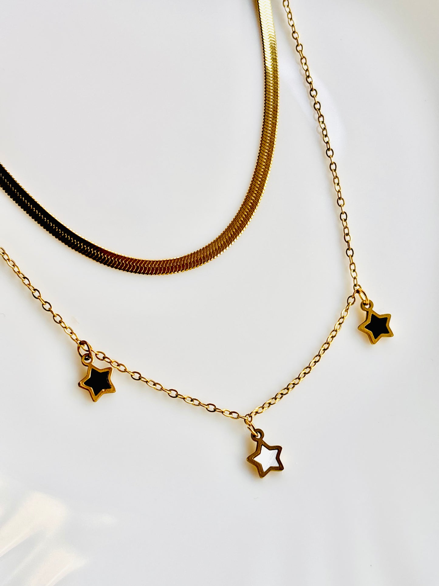 Twinke; star; chain; snake chain; soft; cool; gift; friend; mom; girl