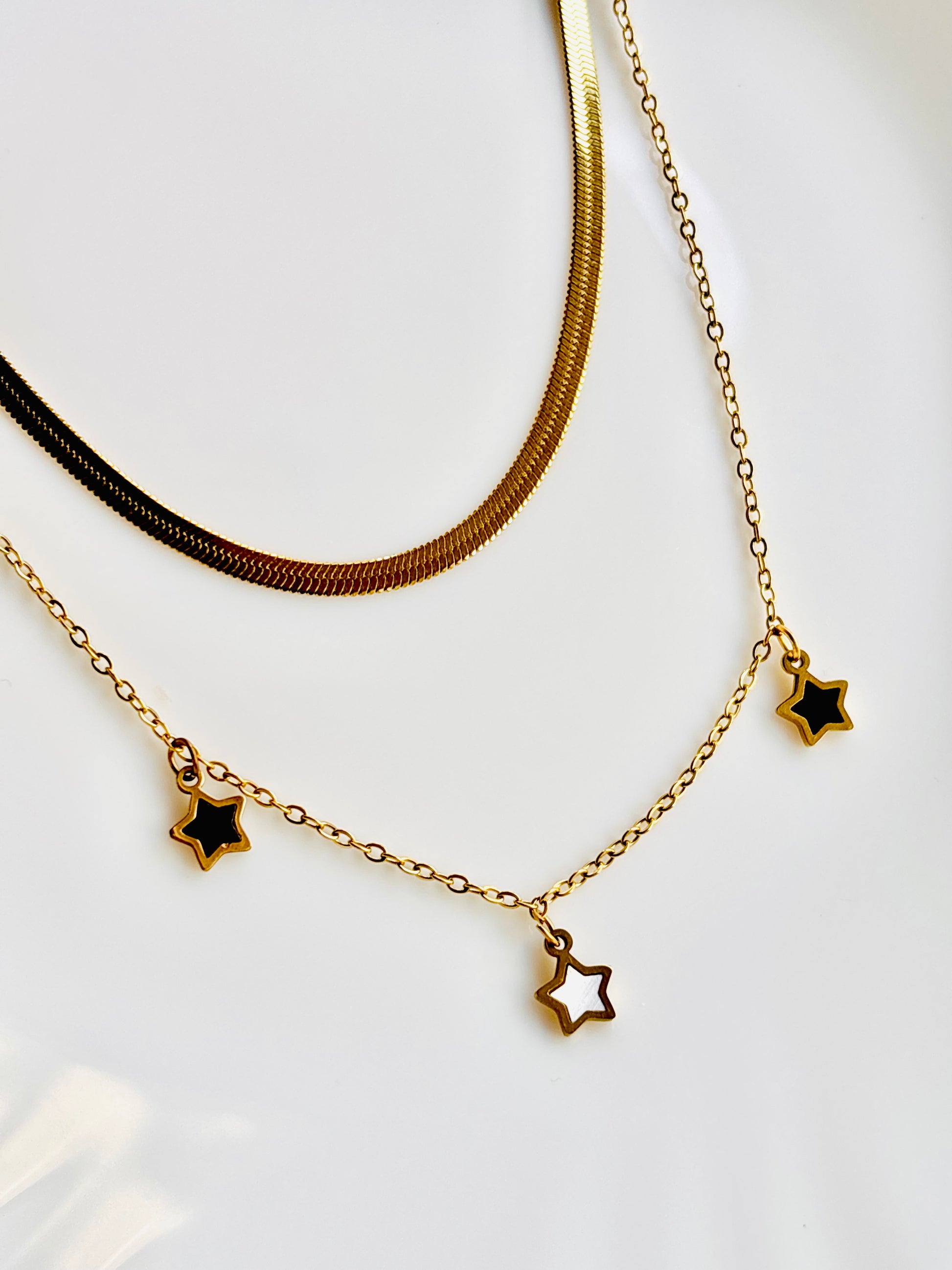 Twinke; star; chain; snake chain; soft; cool; gift; friend; mom; girl