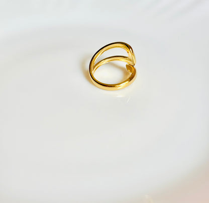 Twisted 18K Gold Plated Ring