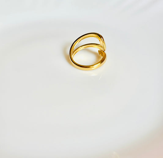 Twisted 18K Gold Plated Ring