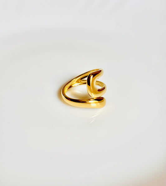 Twisted 18K Gold Plated Ring