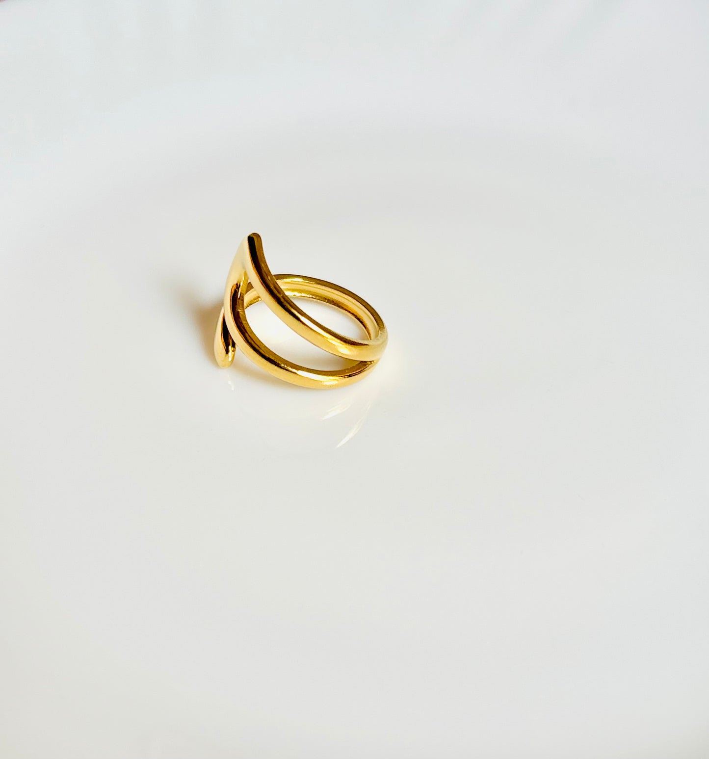 Twisted 18K Gold Plated Ring