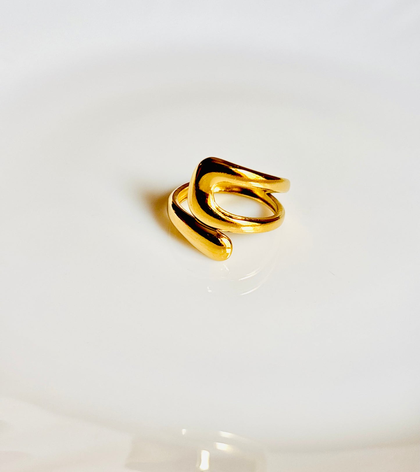 Twisted 18K Gold Plated Ring