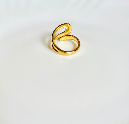 Twisted 18K Gold Plated Ring