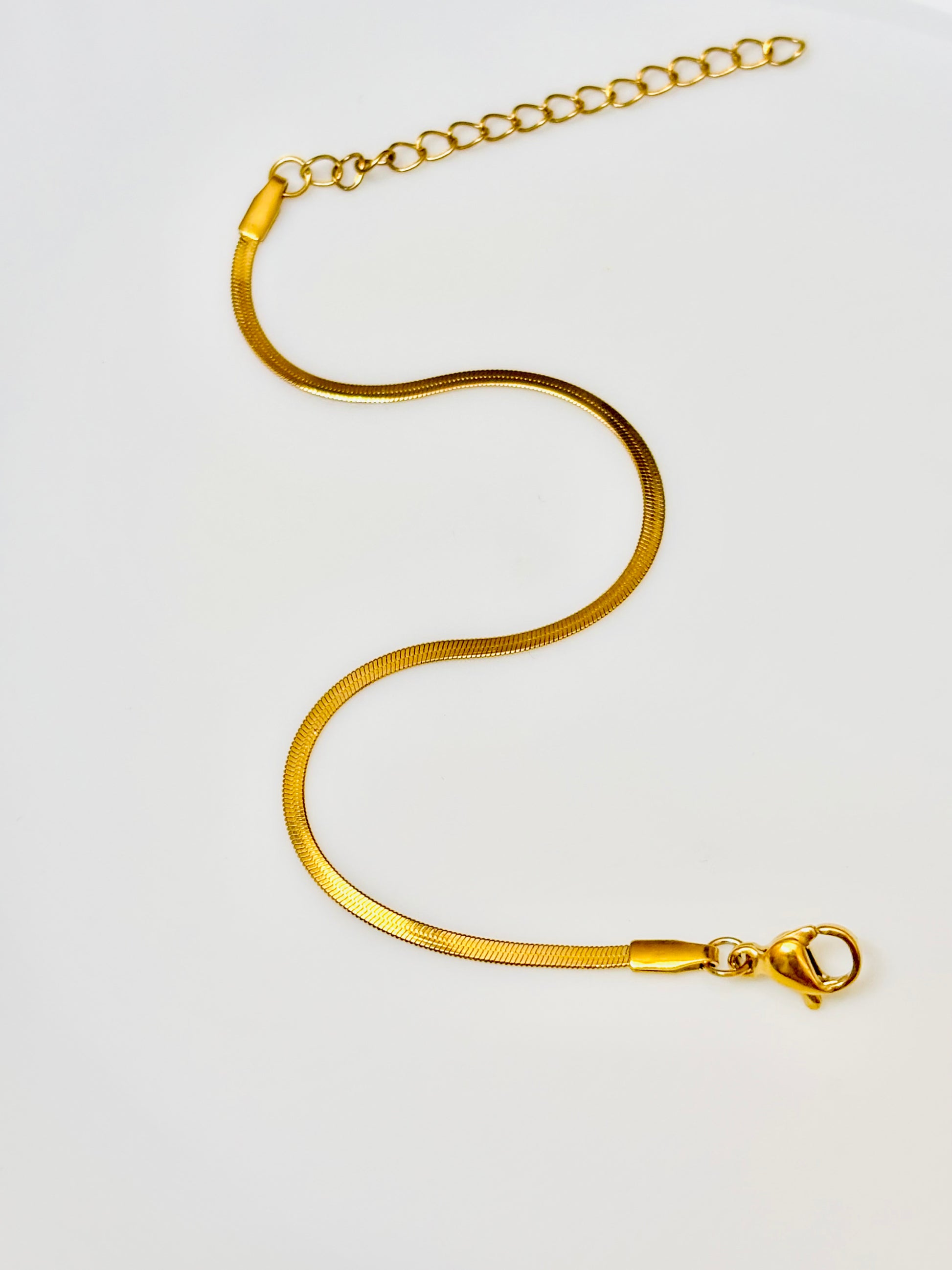 golden snake chain bracelet