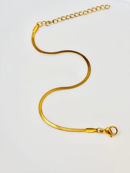 golden snake chain bracelet