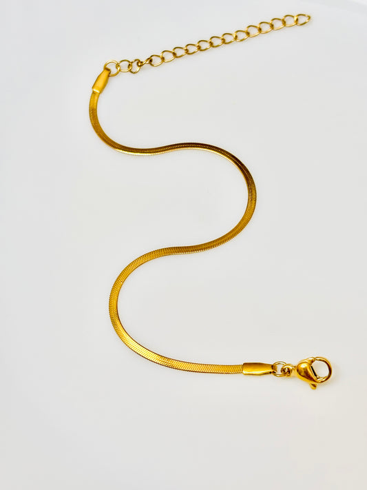 golden snake chain bracelet